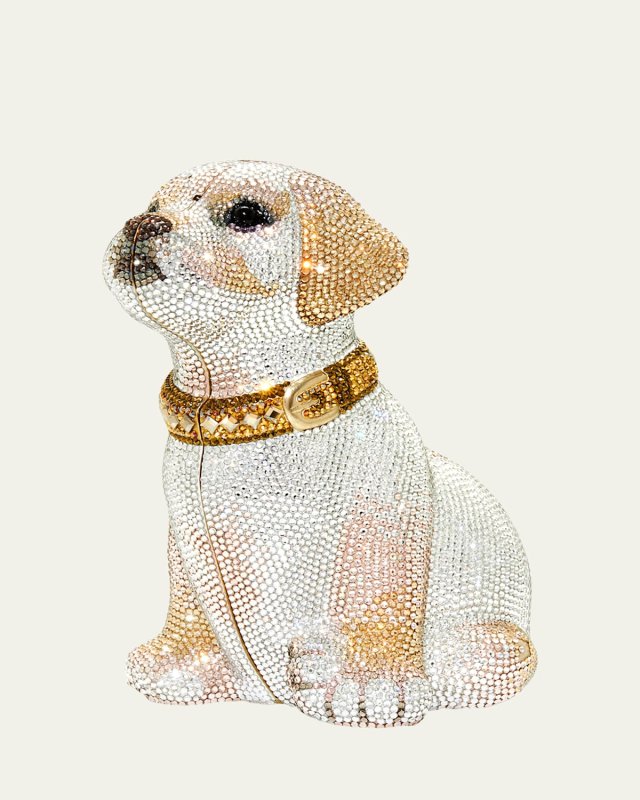 Luna Puppy Dog Minaudiere Clutch Bag